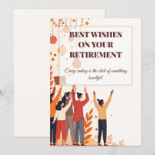 Carte personnalisée - Collègues d'adieu (Devant / Derrière)