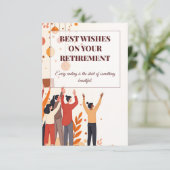 Carte personnalisée - Collègues d'adieu (Debout devant)