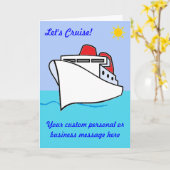 Carte personnalisée Croisière (Fleur jaune)