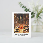 Carte personnalisée de Bonne Année Manhattan (Debout devant)