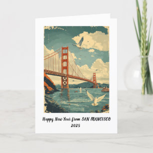 Carte personnalisée de Bonne Année San Francisco