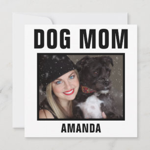 Carte personnalisée de chien maman photo personnal