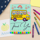 Carte personnalisée de conducteur d'autobus de par