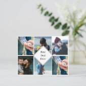 Carte personnalisée de Fête des Pères avec photo (Debout devant)