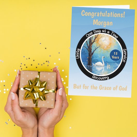 Carte personnalisée de jalons de sobriété | Carte