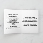 Carte personnalisée de jalons de sobriété | Carte (Intérieur)