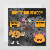 Carte personnalisée de Joyeux Halloween (Devant)