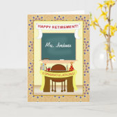 Carte personnalisée de la classe de retraite de l' (Fleur jaune)