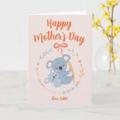 Carte personnalisée de la fête des mères (Fleur jaune)