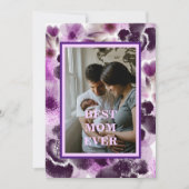 Carte personnalisée de la fête des mères à fleurs (Devant)