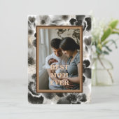 Carte personnalisée de la fête des mères florale e (Debout devant)