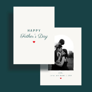 Carte personnalisée de la fête des pères à coeur m