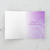 Carte personnalisée de la licorne de la fille d'an (Intérieur)