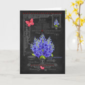 Carte personnalisée de la Marque de Juillet Fleur  (Fleur jaune)