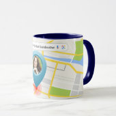 Carte personnalisée de la Meilleure Mug grand-mère (Devant droit)