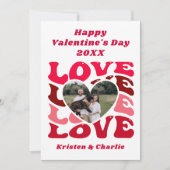 Carte personnalisée de la Saint-Valentin avec phot (Devant)