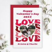 Carte personnalisée de la Saint-Valentin avec phot