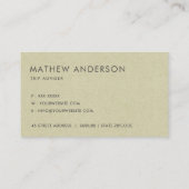 CARTE PERSONNALISÉE DE L'ÉLÉGANT GOLD FAUX KRAFT W (Dos)