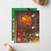 Carte personnalisée de Noël (Devant/Arrière en situation)