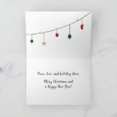 Carte personnalisée de Noël de famille (Intérieur)