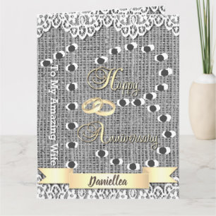 Carte personnalisée du 13e anniversaire pour femme