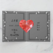 Carte personnalisée du 15e anniversaire pour mari (Intérieur)