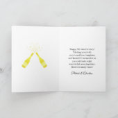 Carte personnalisée en bronze 8e anniversaire Coup (Intérieur)