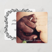 Carte personnalisée "Ensemble pour toujours" avec (Devant / Derrière)