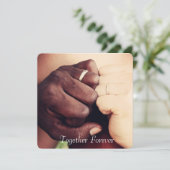 Carte personnalisée "Ensemble pour toujours" avec (Debout devant)