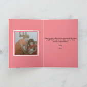 Carte personnalisée Fête des Mères Sunset Rose (Intérieur)