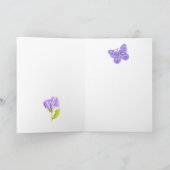 Carte personnalisée Fleur de naissance d'avril Cra (Intérieur)