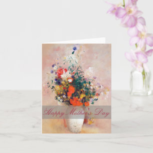 Carte personnalisée florale vintage