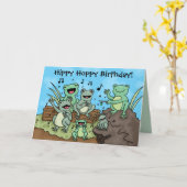 Carte personnalisée Frog Chorus (Fleur jaune)