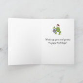 Carte personnalisée Frog Hoppy Holidays (Intérieur)