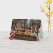 Carte personnalisée Gay Kwanzaa (Fleur jaune)