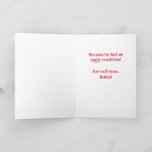 Carte personnalisée Get Well Card avec Joke Chat (Intérieur)