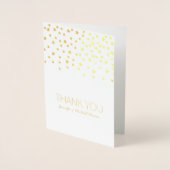 Carte personnalisée Gold Stars Merci (Devant)