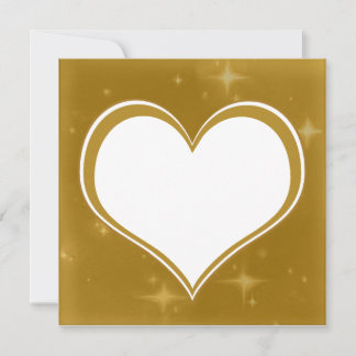 Carte personnalisée GoldBling Heart Photo