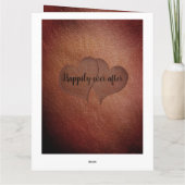 Carte personnalisée Happy 3e anniversaire Mariage (Dos)