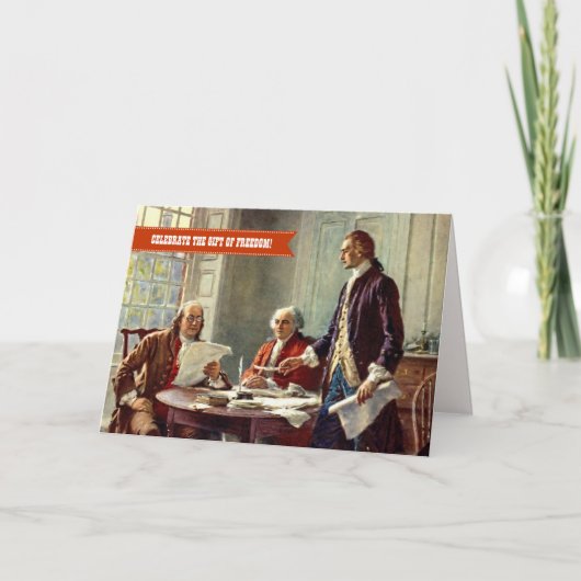 Carte personnalisée Happy 4 juillet Fine Art (Devant)