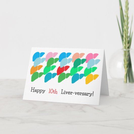 Carte personnalisée Happy Liver-versary et beaucou (Devant)