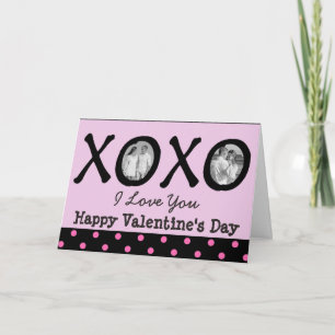 Carte personnalisée Heureuse Sainte-Valentin avec 