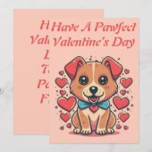 Carte personnalisée imprimable de la Saint-Valenti (Devant / Derrière)