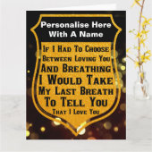 Carte personnalisée Je t'aime (Fleur jaune)