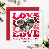 Carte personnalisée Joyeuse Saint-Valentin avec ph