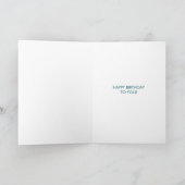Carte personnalisée Joyeux Anniversaire rayures si (Intérieur)