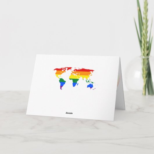 carte personnalisée LGBT arc-en-ciel (Dos)