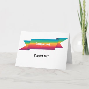 Carte PERSONNALISÉE LGBT Rainbow