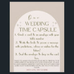 Carte personnalisée mariage Time Capsule<br><div class="desc">Ces cartes-capsules temporelles étaient l'objet le plus discuté à mon mariage. Placez-les à chaque siège et les invités vous écriront une note courte, à ne pas ouvrir avant l'anniversaire qui correspond à leur numéro de table. Par exemple, vous n'ouvrirez pas les notes du tableau 7 avant votre 7e anniversaire de...</div>