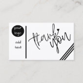 Carte personnalisée Merci  (Devant)